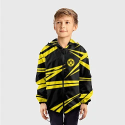 Ветровка с капюшоном детская FC Borussia: BVB Sport, цвет: 3D-черный — фото 2
