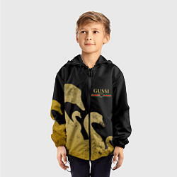 Ветровка с капюшоном детская GUSSI: Gold Edition, цвет: 3D-черный — фото 2