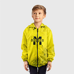 Ветровка с капюшоном детская Metro Exodus: Yellow Grunge, цвет: 3D-черный — фото 2