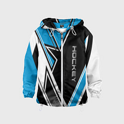 Детская ветровка Hockey black blue white