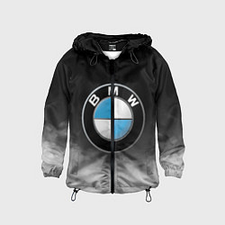Ветровка с капюшоном детская BMW, цвет: 3D-черный