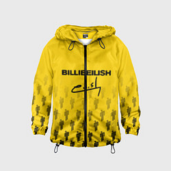 Ветровка с капюшоном детская Billie Eilish: Yellow Autograph, цвет: 3D-черный