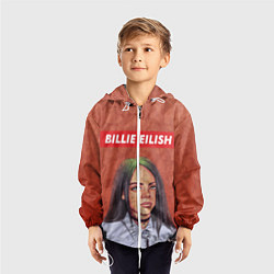 Ветровка с капюшоном детская Billie Eilish, цвет: 3D-белый — фото 2