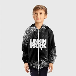 Ветровка с капюшоном детская Linkin Park, цвет: 3D-белый — фото 2