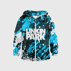 Ветровка с капюшоном детская Linkin Park, цвет: 3D-белый