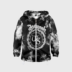 Ветровка с капюшоном детская Whitesnake, цвет: 3D-белый