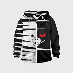 Ветровка с капюшоном детская Monokuma, цвет: 3D-белый