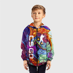 Ветровка с капюшоном детская CS GO HYPERBEAST, цвет: 3D-черный — фото 2