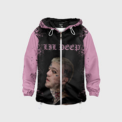 Ветровка с капюшоном детская LiL PEEP, цвет: 3D-белый