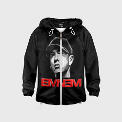 Ветровка с капюшоном детская Eminem, цвет: 3D-белый