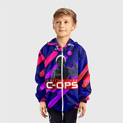 Ветровка с капюшоном детская C-OPS, цвет: 3D-белый — фото 2
