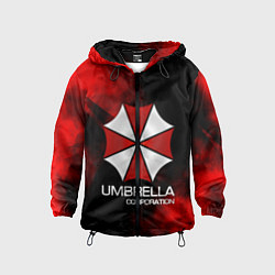 Ветровка с капюшоном детская UMBRELLA CORP, цвет: 3D-черный