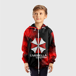 Ветровка с капюшоном детская UMBRELLA CORP, цвет: 3D-белый — фото 2