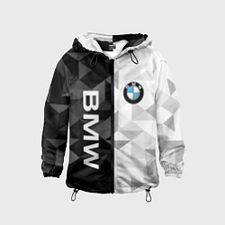 Ветровка с капюшоном детская BMW, цвет: 3D-черный