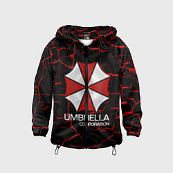 Ветровка с капюшоном детская UMBRELLA CORP, цвет: 3D-черный