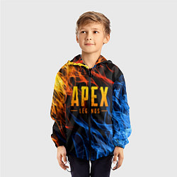 Ветровка с капюшоном детская APEX LEGENDS, цвет: 3D-черный — фото 2