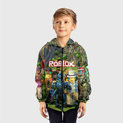 Ветровка с капюшоном детская ROBLOX, цвет: 3D-черный — фото 2