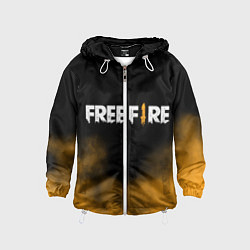 Ветровка с капюшоном детская Free fire, цвет: 3D-белый