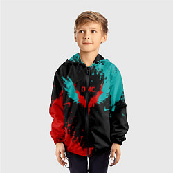 Ветровка с капюшоном детская DMC, цвет: 3D-черный — фото 2
