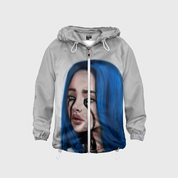 Ветровка с капюшоном детская BILLIE EILISH, цвет: 3D-белый