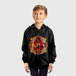 Ветровка с капюшоном детская Five Finger Death Punch, цвет: 3D-черный — фото 2