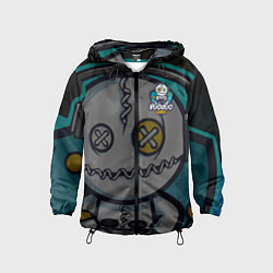 Ветровка с капюшоном детская Форма Voodoo Gamer, цвет: 3D-черный