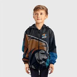 Ветровка с капюшоном детская Форма Monk, цвет: 3D-черный — фото 2
