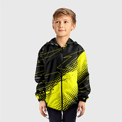 Ветровка с капюшоном детская Bona Fide Одежда для фитнеcа, цвет: 3D-черный — фото 2
