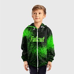 Ветровка с капюшоном детская FALLOUT, цвет: 3D-белый — фото 2