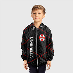 Ветровка с капюшоном детская UMBRELLA CORP, цвет: 3D-белый — фото 2