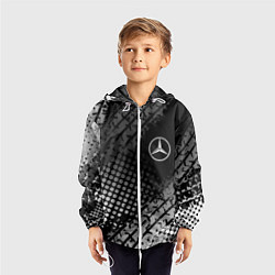 Ветровка с капюшоном детская Mercedes-Benz, цвет: 3D-белый — фото 2