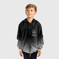 Ветровка с капюшоном детская Mercedes-Benz, цвет: 3D-черный — фото 2