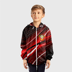 Ветровка с капюшоном детская СССР, цвет: 3D-белый — фото 2