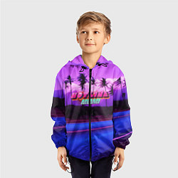 Ветровка с капюшоном детская HOTLINE MIAMI, цвет: 3D-черный — фото 2