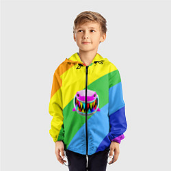 Ветровка с капюшоном детская 6ix9ine, цвет: 3D-черный — фото 2