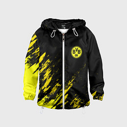 Ветровка с капюшоном детская BORUSSIA, цвет: 3D-белый