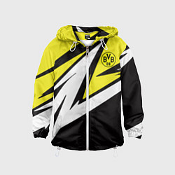 Ветровка с капюшоном детская Borussia Dortmund, цвет: 3D-белый