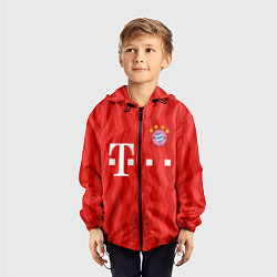Ветровка с капюшоном детская FC Bayern Munchen униформа, цвет: 3D-черный — фото 2