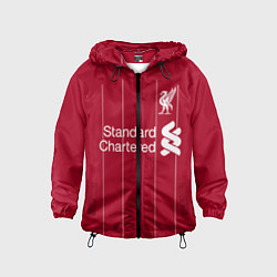 Ветровка с капюшоном детская Liverpool FC, цвет: 3D-черный