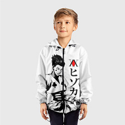 Ветровка с капюшоном детская Hunter x Hunter, Hisoka, цвет: 3D-черный — фото 2