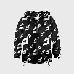 Ветровка с капюшоном детская JoJo Bizarre Adventure, цвет: 3D-черный