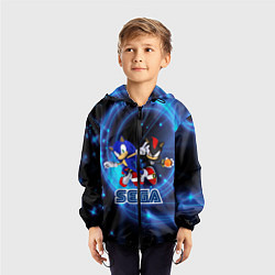 Ветровка с капюшоном детская Sonic SEGA, цвет: 3D-черный — фото 2