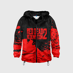 Ветровка с капюшоном детская RED DEAD REDEMPTION 2, цвет: 3D-черный