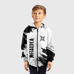 Ветровка с капюшоном детская METALLICA МЕТАЛЛИКА, цвет: 3D-черный — фото 2