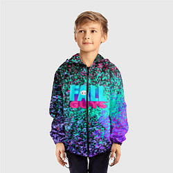 Ветровка с капюшоном детская Fall Guys, цвет: 3D-черный — фото 2