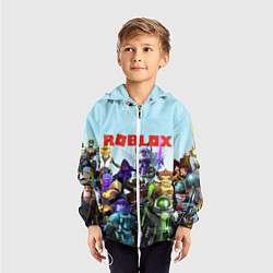 Ветровка с капюшоном детская ROBLOX, цвет: 3D-белый — фото 2