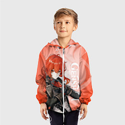 Ветровка с капюшоном детская GENSHIN IMPACT, ДИЛЮК, цвет: 3D-белый — фото 2