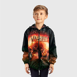 Ветровка с капюшоном детская Valheim, цвет: 3D-черный — фото 2
