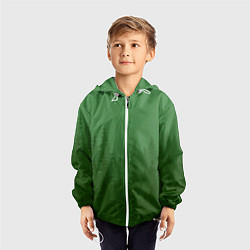 Ветровка с капюшоном детская Зеленый Лес, цвет: 3D-белый — фото 2