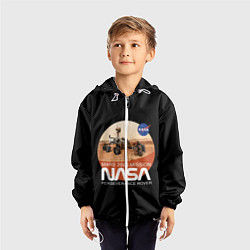 Ветровка с капюшоном детская NASA - Perseverance, цвет: 3D-белый — фото 2